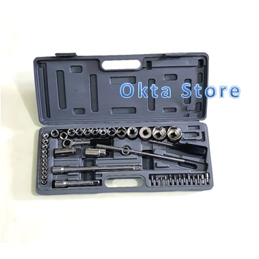 Kenmaster Tool Kit 52 Pcs Kunci Sok