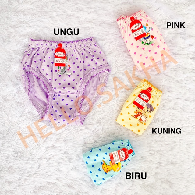 CD ANAK CEWEK SEGITIGA TABUR / MURAH EKONOMIS OBRAL HEMAT BAGUS LUCU CANTIK IMUT / PEREMPUAN WANITA