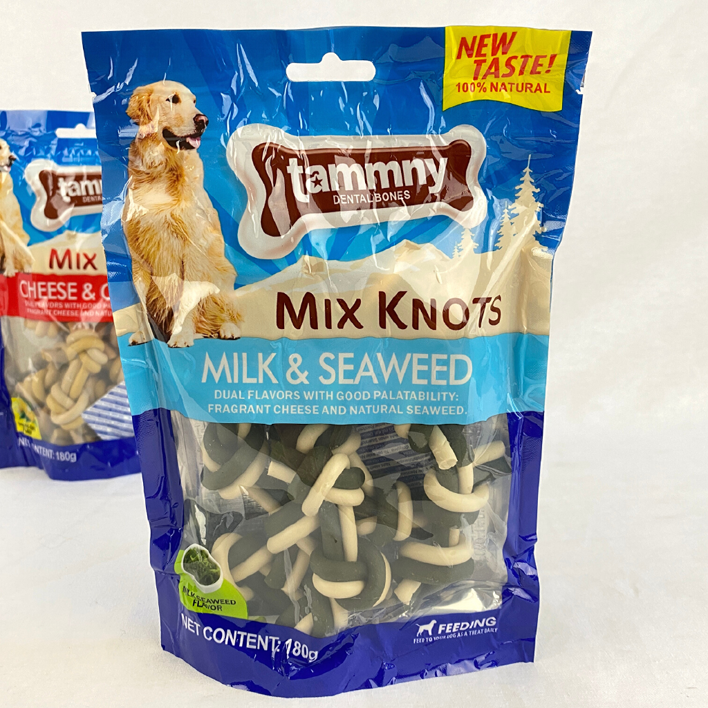 

TAMMNY Snack Anjing Dental Milk And Seaweed 180g