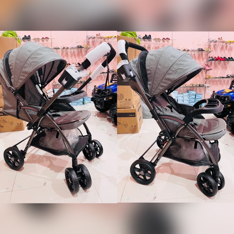 DIJAMIN ORIGINAL BABY STROLLER WONFUSS 511 LUXURY/ BABY BELECOO ORIGINAL CABIN SIZE  / Stroller Pliko Stream 387 / Kereta Dorong Bayi Reversible