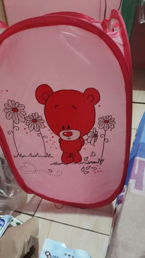 Keranjang Baju Laundry Jaring Lipat Multi Fungsi