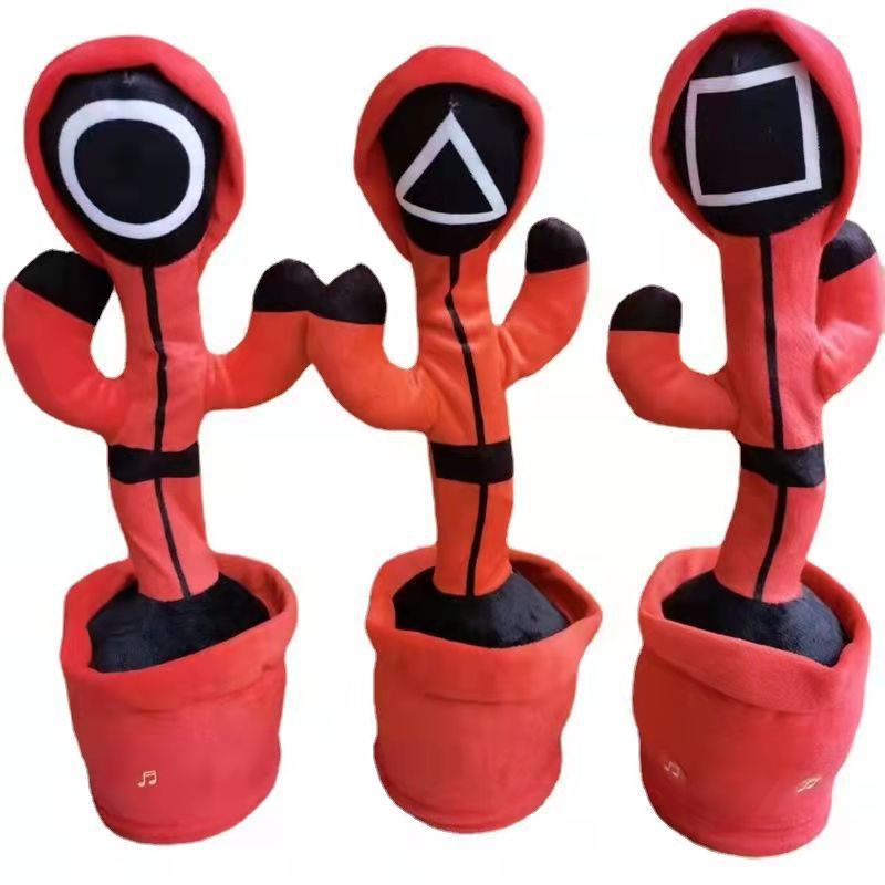 ✅ COD Mainan Anak Boneka KAKTUS SQUID GAME Goyang Menari Bisa Bicara Dancing Katus P16