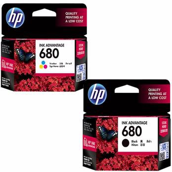 Paket TINTA HP 680 BLACK &amp; COLOUR ORIGINAL