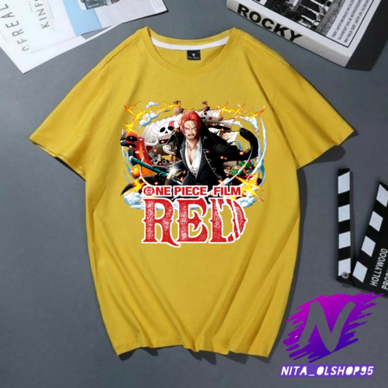 kaos anak one piece spesial film red baju akagami no shanks