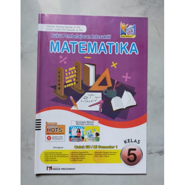 LKS Matematika SD Kelas 1 ,5 dan 6 Semester 1  Kurikulum 2013 Revisi Terbaru