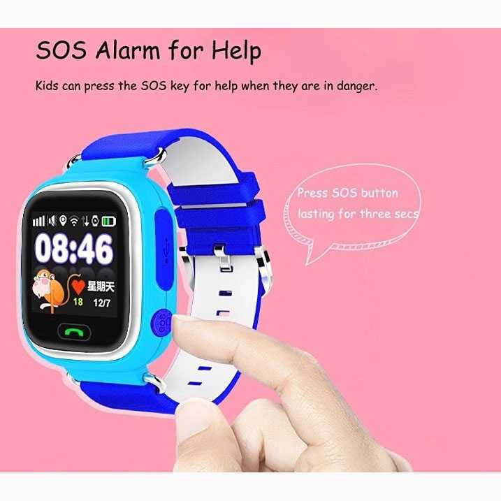 PRODUK ORI SKMEI Kids Smartwatch LCD Screen GPS + SOS Function - Q90PRO Version
