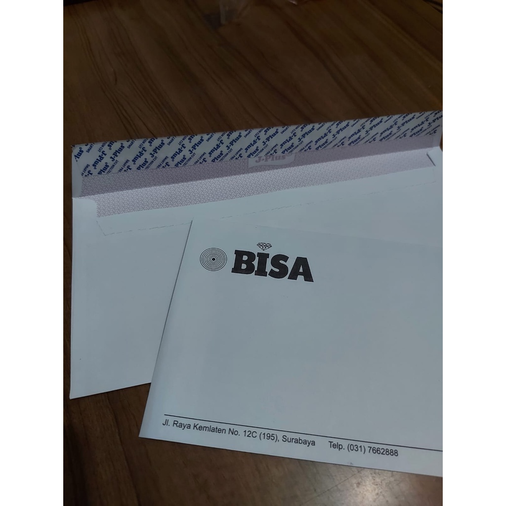 Custom Amplop Seal Putih untuk Kantor/ Perusahaan/ Instansi/ Sekolah