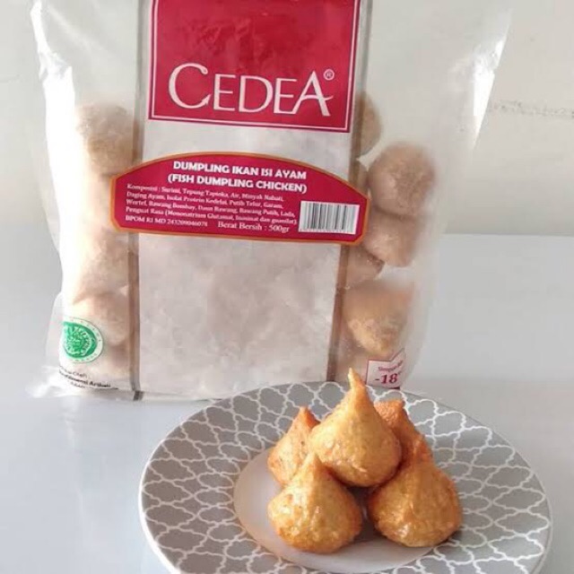 

CEDEA DUMPLING CHICKEN DUMPLING ISI AYAM 500gr 250gr 100gr hemat halal