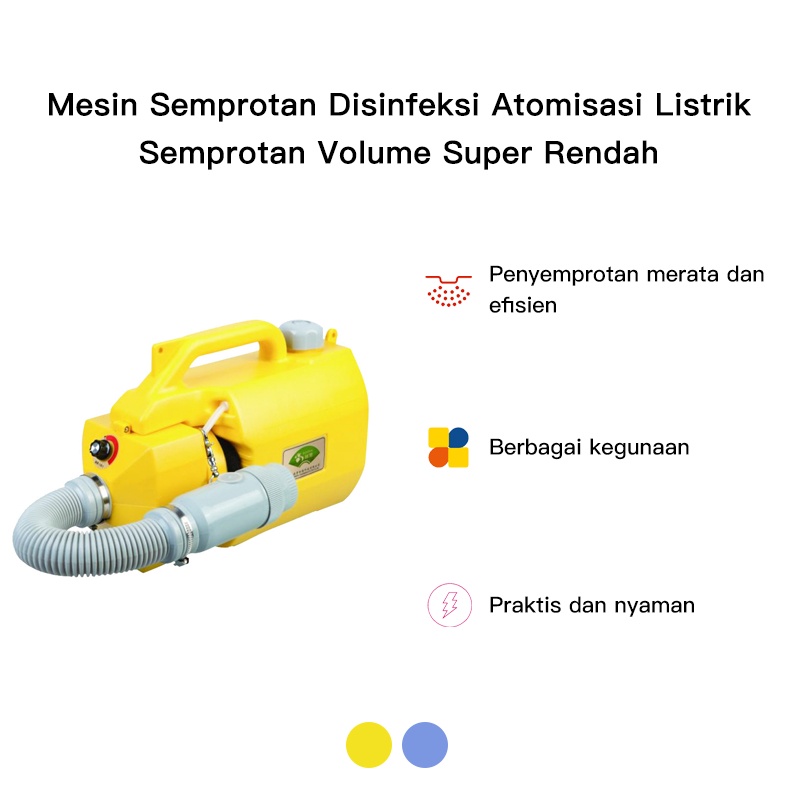 Mesin Disinfektan Mesin Semprotan Disinfeksi Atomisasi Listrik Semprotan Volume Super Rendah Sprayer