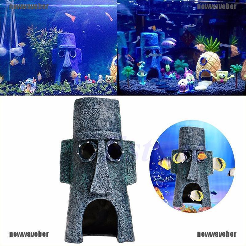 Ornamen Akuarium Ikan Bentuk Rumah Spongebob Shopee Indonesia