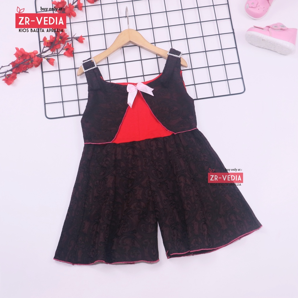 Overall Jessy uk 1-4 Tahun / Dres Anak Perempuan Baju Kensi Cewek Bahan Katun Adem Murah Gaun Import