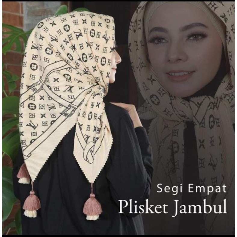 segi 4 plisket jambul motif lv