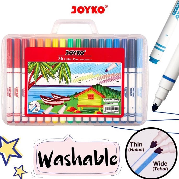 

TERMURAH Color Pen Pulpen Pena Warna Joyko CLP-17 36 Warna Colors /ALAT TULIS AESTHETIC/ALAT TULIS SEKOLAH/ALAT TULIS SET/ALAT TULIS LUCU/ALAT TULIS KANTOR