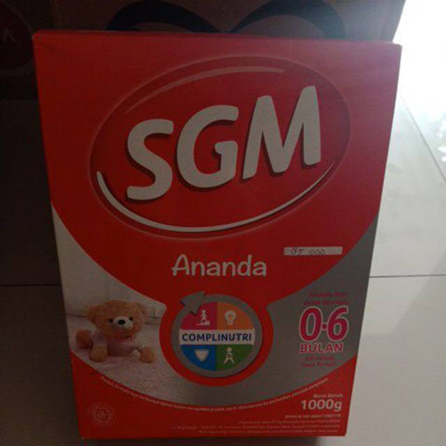 Susu SGM 0-6 bulan kemasan 1000gram