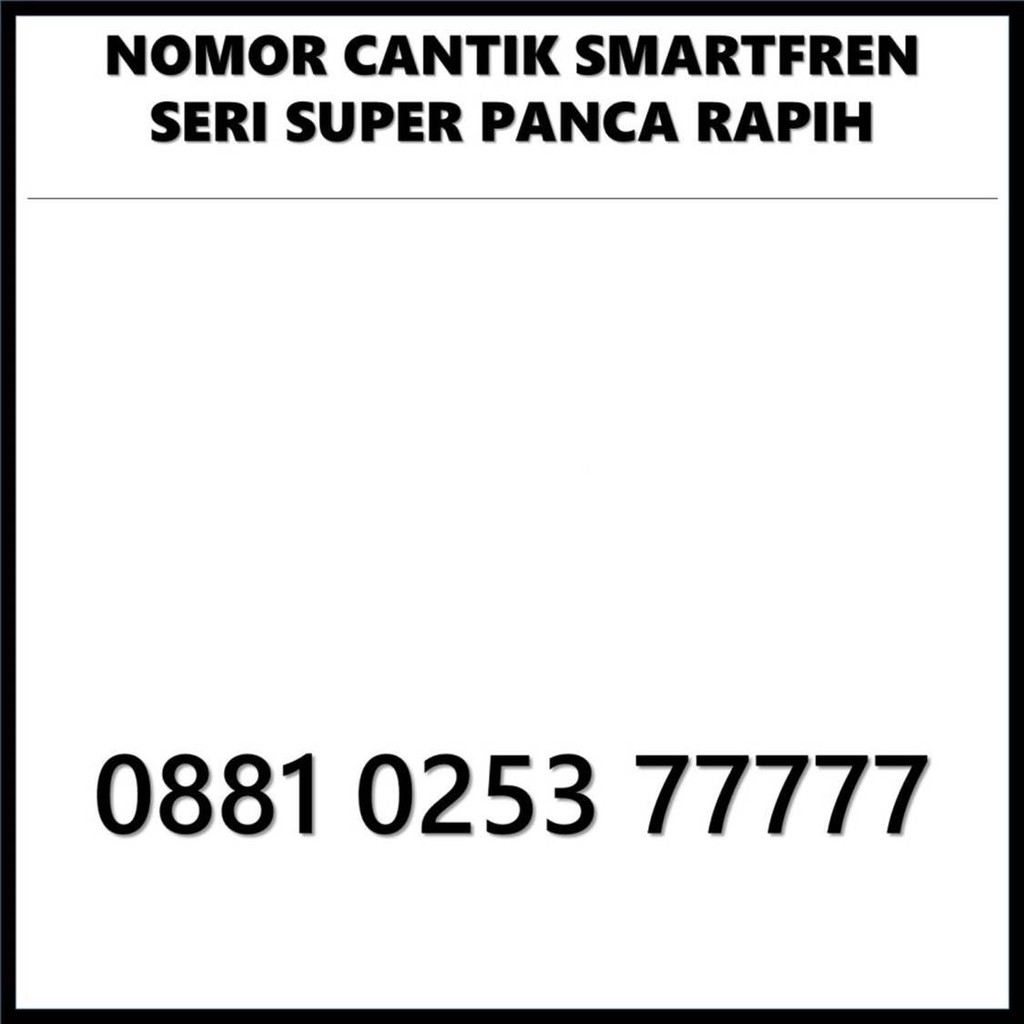KARTU PERDANA NOMOR CANTIK SMARTFREN 4G GSM KUOTA NOMER PRABAYAR