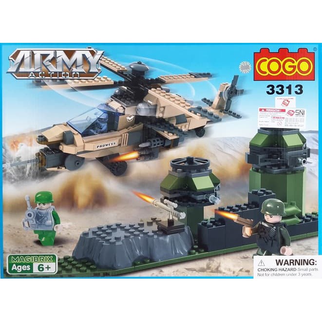 SUPER SALE Mainan Block Lego COGO Army Action 3313