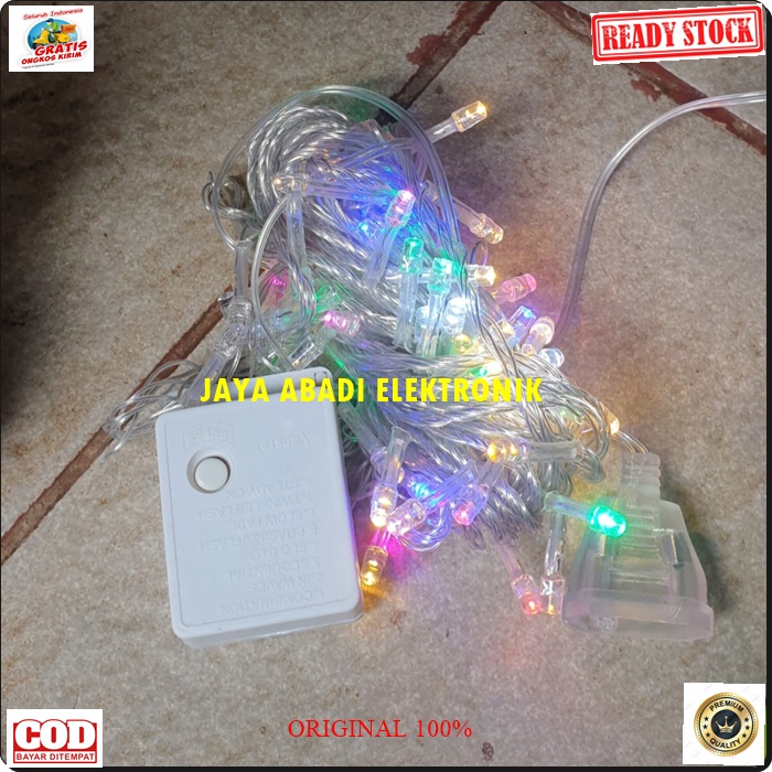 G512 ORIGINAL LAMPU NATAL LED 10 METER DISCO LIGHT WARNA WARNI LAMP HIAS DEKORASI KELAP KELIP W WATT SUPER TERANG BOHLAM WAT BULB BOLAM PENERANG CAHAYA RUMAH KAMAR E27 G512  ORIGINAL Bohlam Lampu LED Putih 30 Watt WAT LAMP BULB bollam TERANG SINAR PENERAN