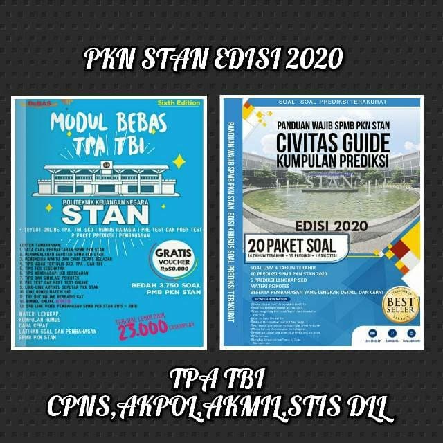

❤BISA COD❤ TERMURAH DAPAT 2 BUKU USM PKN STAN 2018