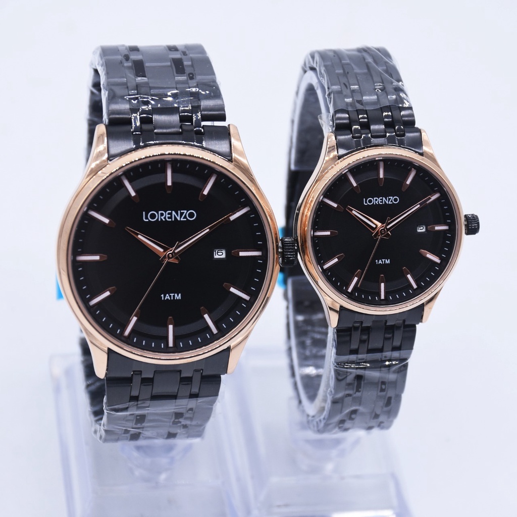 Jam Tangan Pria dan Wanita Couple Lorenzo R-5105M &amp; R-5105L Original