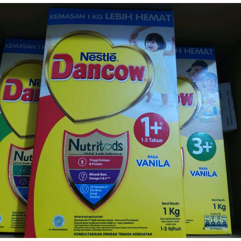 

DANCOW Nutritods 1+ Vanila/Madu Kemasan 1KG