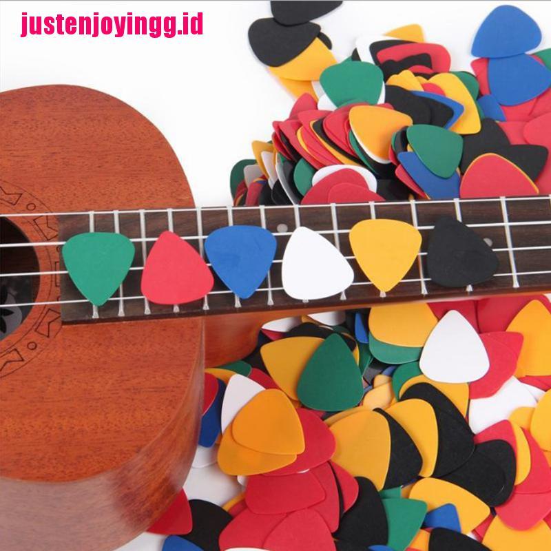 100 Pcs Picks Plectrums Bahan ABS Untuk Gitar Akustik Ukulele Bass Elektrik