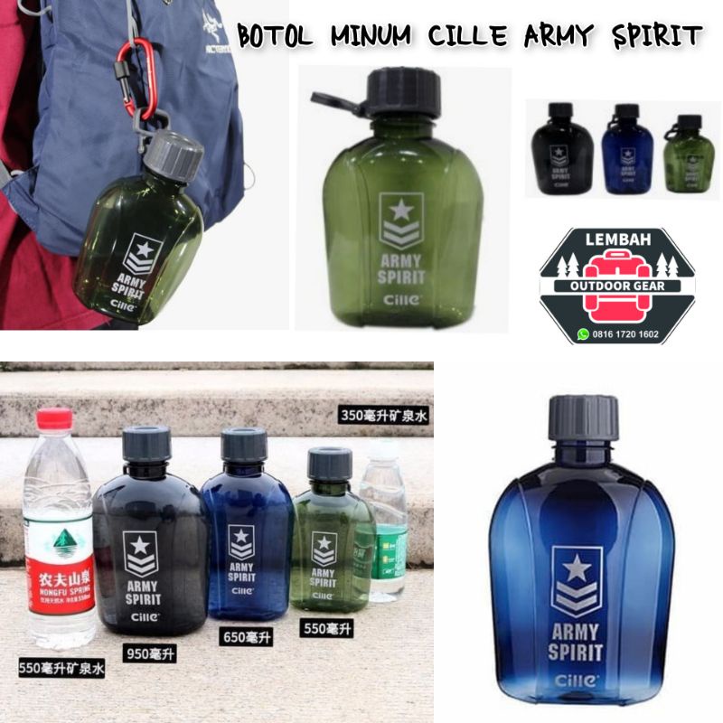 Botol Minum Cille Army Spirit 550ml 650ml