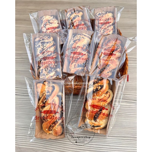 Plastik Roti Bread Dream isi 25pcs / Plastik Roti Donut Kue Potong / Bungkus Roti