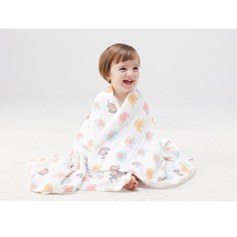 Kain Muslin Selimut Lucu Bayi Newborn Kain Multifungsi Alas Tidur Bayi Anak Impor Baby Blanket Tebal