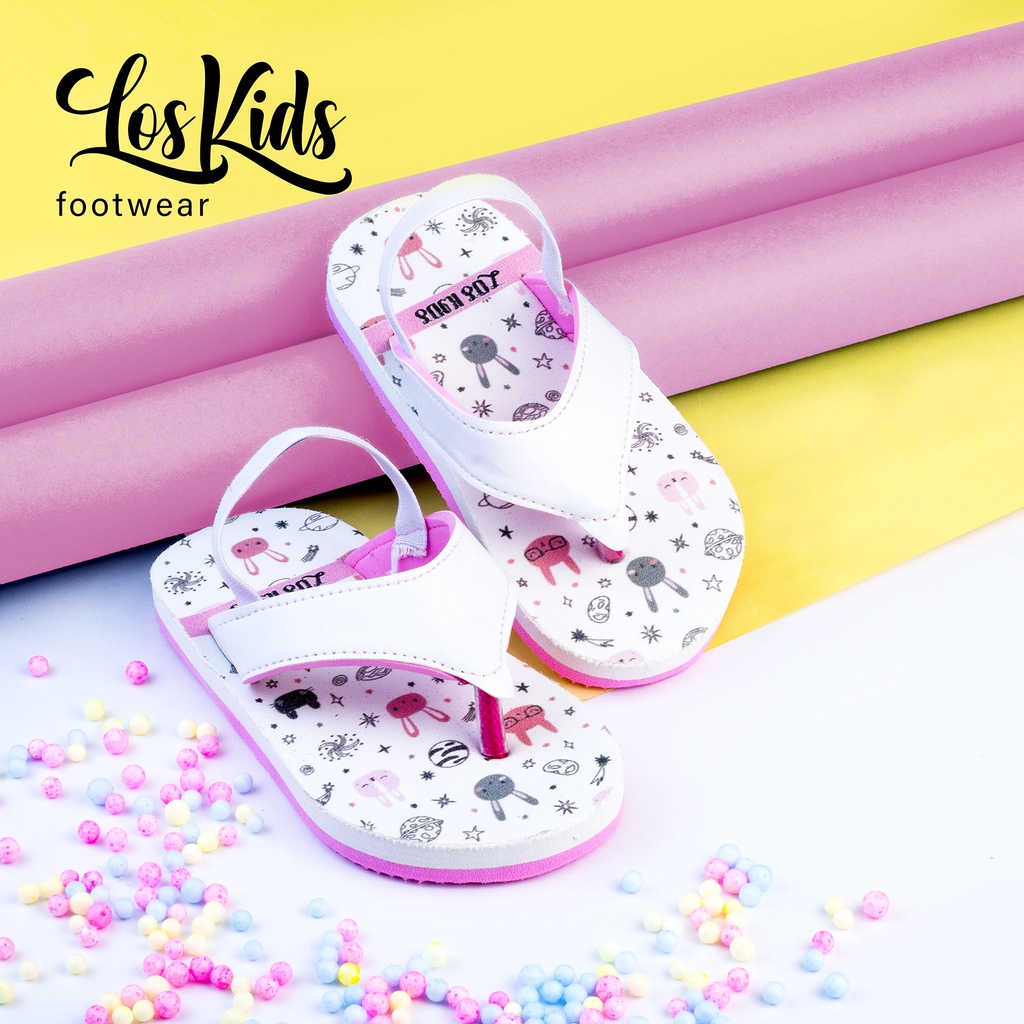 Sandal Anak Bayi Perempuan / Sandal Anak Tali Belakang Motif Mous Lucu [ LosKids ]