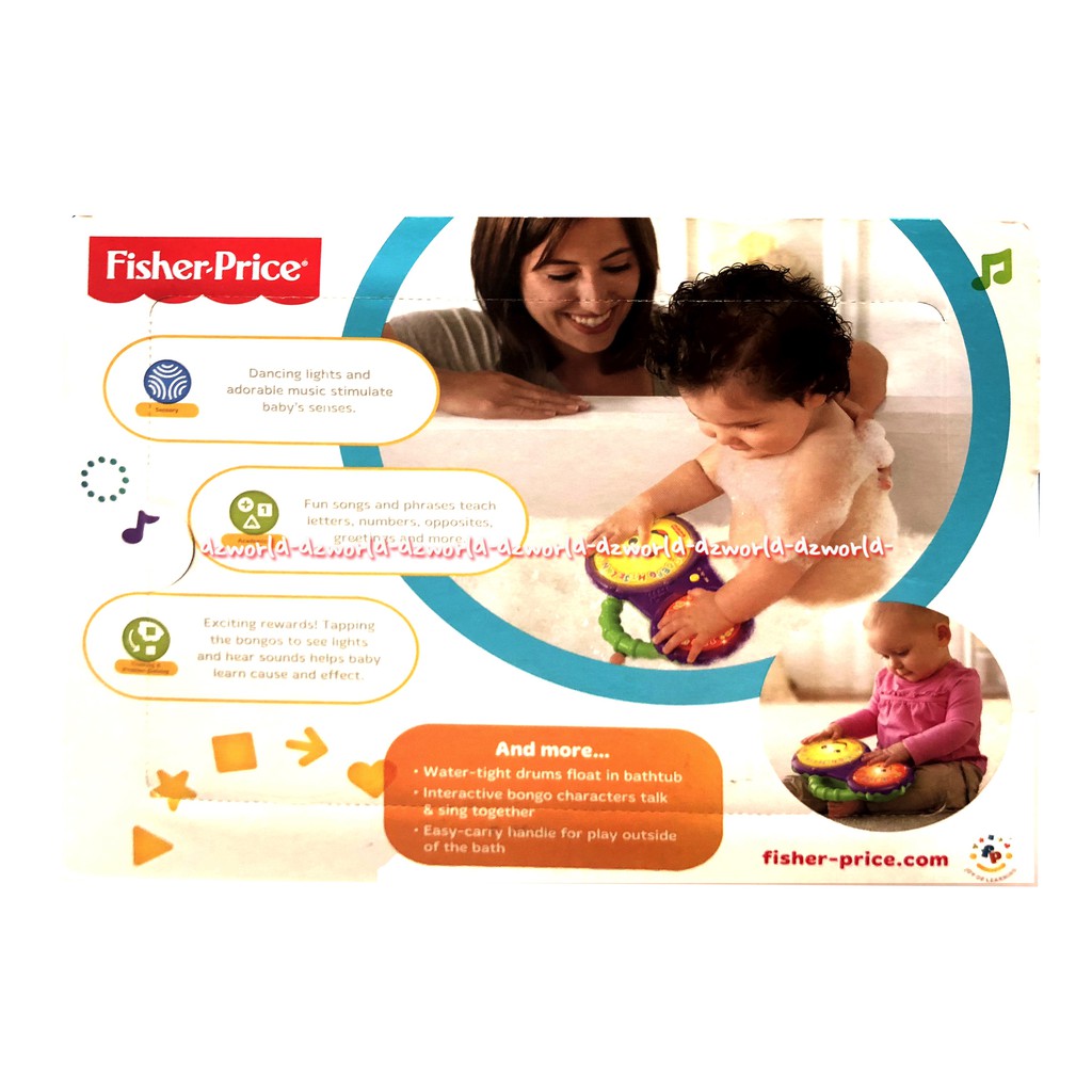 Fisher Price Laugh &amp; Learn Bathtime Bongos Mainan Anak Drum Music