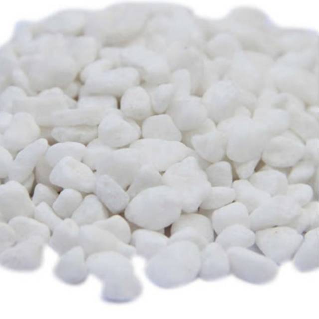 Batu hias batu salju putih aquarium akuarium 500 gr