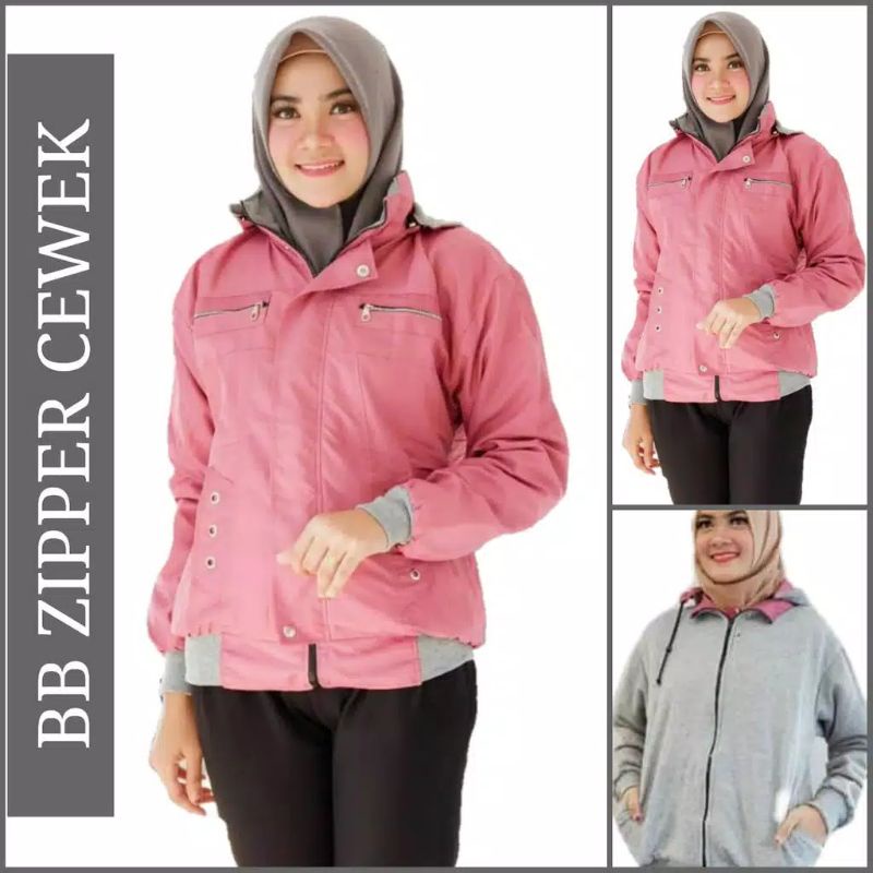 Jaket Vans bolak balik wanita