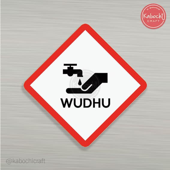 Order Langsung Kabochi Craft - Hiasan Dinding/ Wall Decor | Traffic Sign Wudhu terbaik