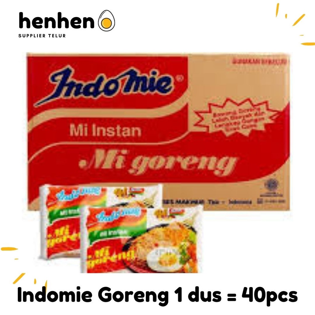 

INDOMIE MIE INSTANT PER KARTON ISI 40 PCS HEN-HEN