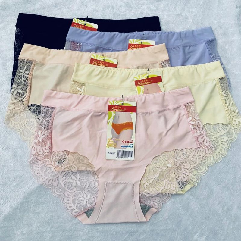 Celana dalam (cd) wanita impor 2604 renda seamless fit M-L