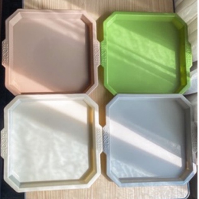 Baki segi Wawa/baki segi empat tebal plastik/baki kotak/maharhampers/suvenir/tatakanhampers/christma