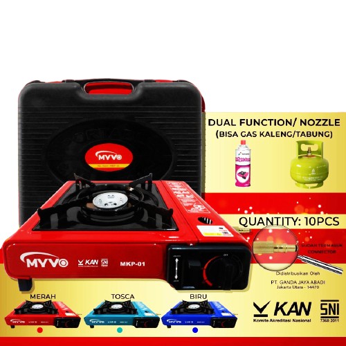 Kompor Gas Portable MYVO 2 In 1 Varian Warna RANDOM