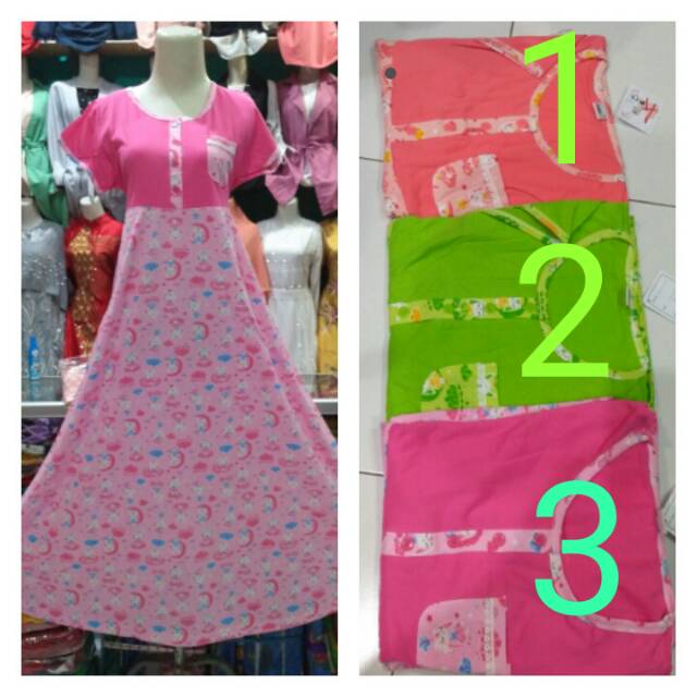 Daster amro klok panjang lengan pendek