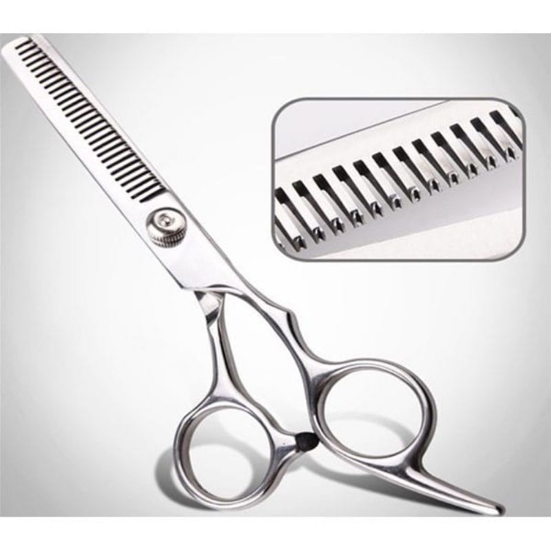 Gunting Potong Cukur Rambut Flat Sasak Barbershop Full Steinles Stainless Steel