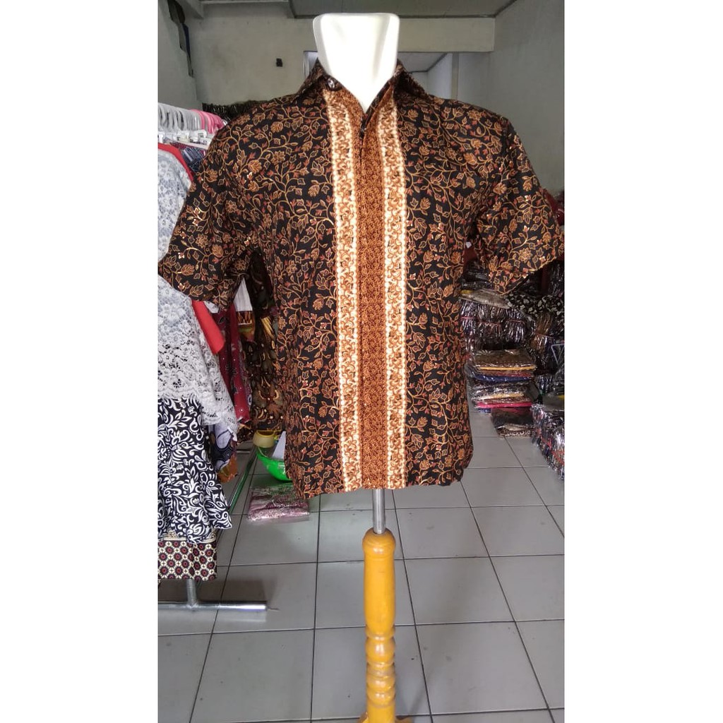 SB Collection Atasan Kemeja Ralvin Batik Modern Lengan Pendek Pria