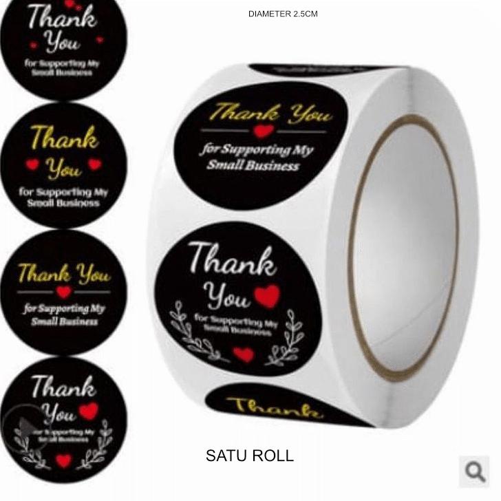 

【HARGA FLAT】 Sticker Thank You || Stiker Terima Kasih || 500 Pcs / 1 Roll || Sticker Label Murah || [Original]/〖5.5 Fasion sale〗/〖5.5 Flash Sale〗/Star 3.3/〖COD⭐〗