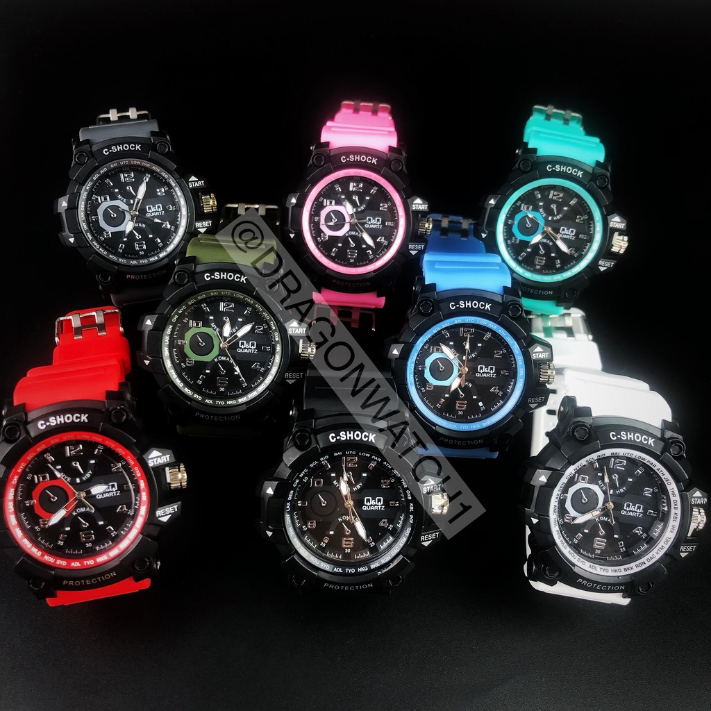 COD✅Jam tangan wanita rubber sport jarum anti air jam cewek/cowok fashion karet watch import   S1154