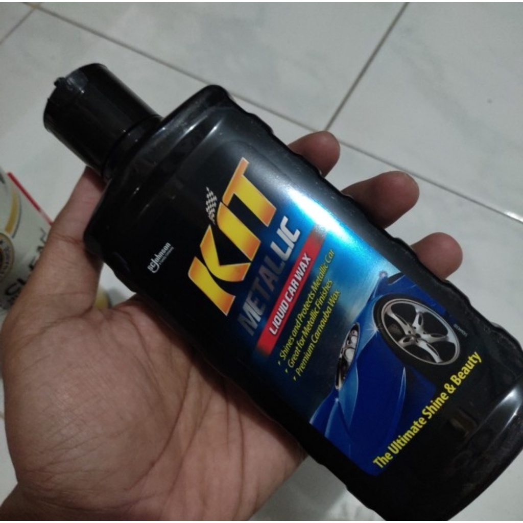 KIT CAR BIKE WAX METALLIC LIQUID 275 mL PENGKILAP MOBIL MOTOR PENGHILANG GORESAN