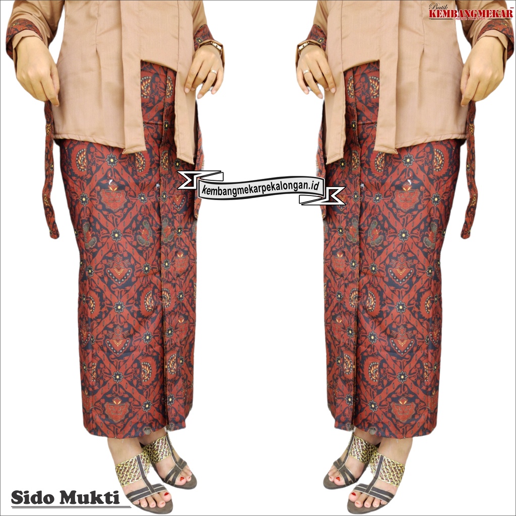 COUPLE BATIK EXLUSIVE KEMEJA DAN ROK WIRON MOTIF SIDO MUKTI