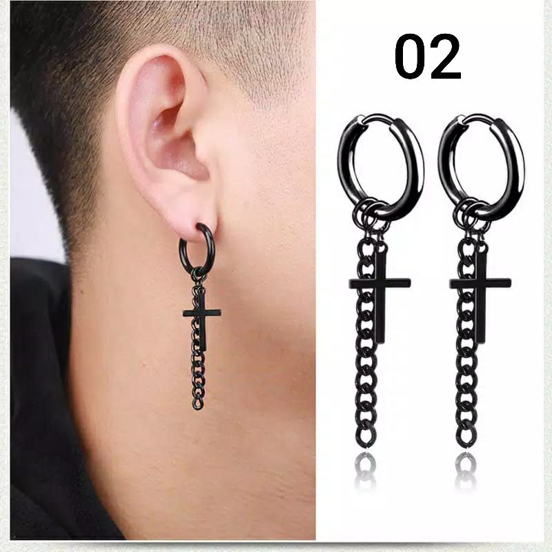 Anting Korea Hip Hop Fashion ( 1 biji )