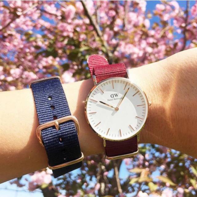 DW CLASSIC PETITE BLACK DIAL BRISTOL ROSEGOLD