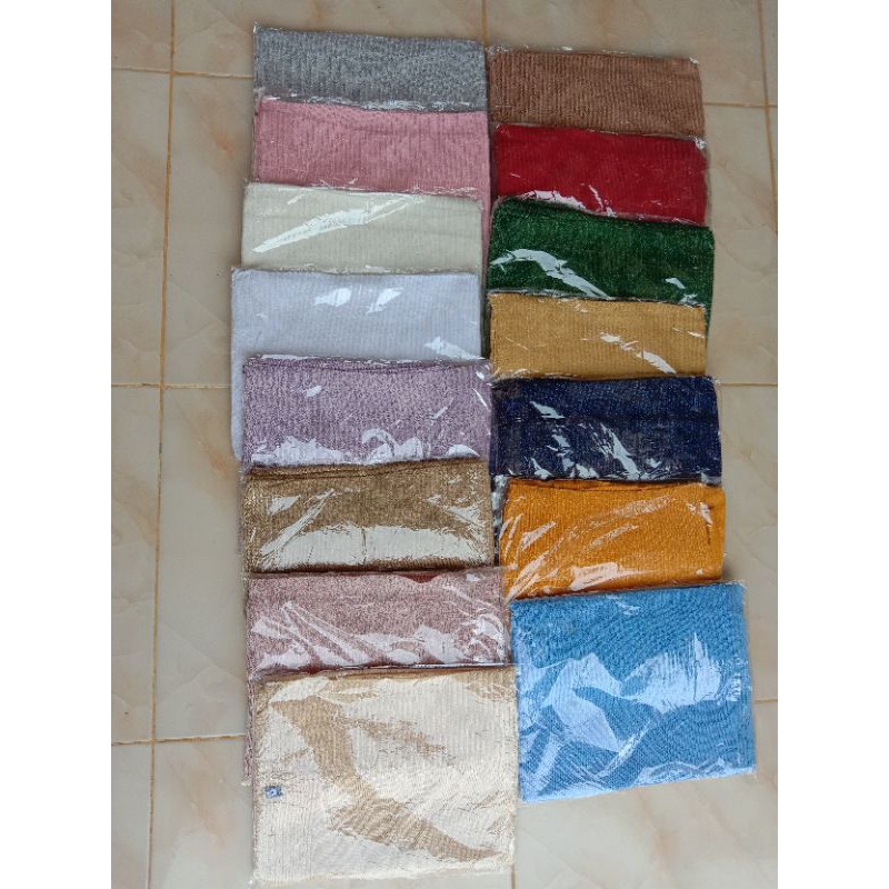 (COD) Hijab rajut tebal asli bukan perak by Alma collection