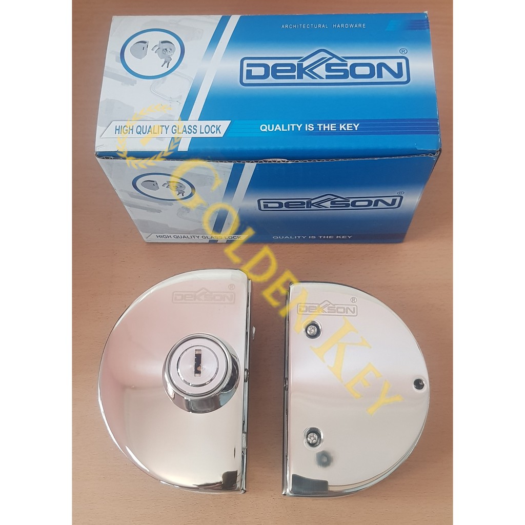 Kunci Pintu Kaca ke Kaca Bulat Glass Door Lock Dekkson Dekson GDL 38231 PSS