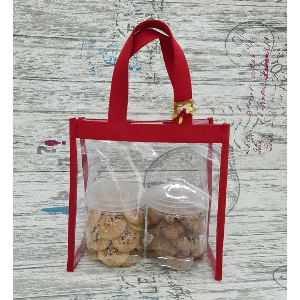 Tas tote totte bag custom Gift hampers 22x10x20