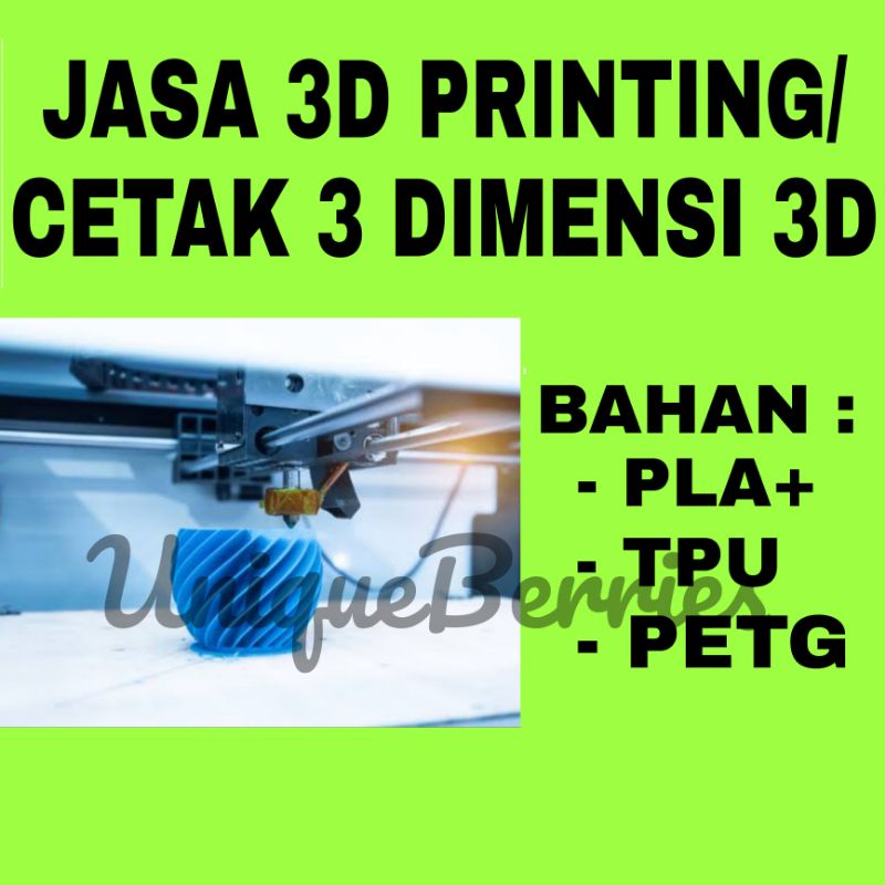 jasa 3D printing PLA/print 3D 3 dimensi/custom 3D print